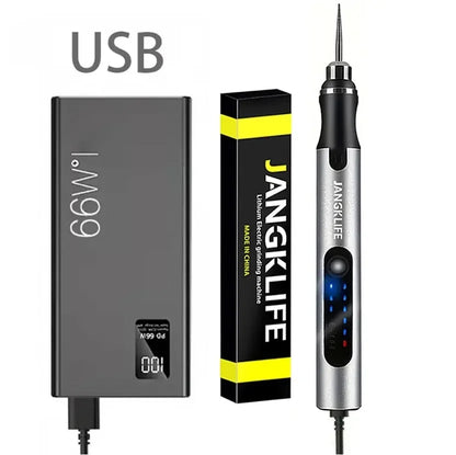 JANGKLIFE USB Cordless Rotary Tool Kit Woodworking Engraving Pen DIY For Jewelry Metal Glass Mini Wireless Drill Beauty World Shop