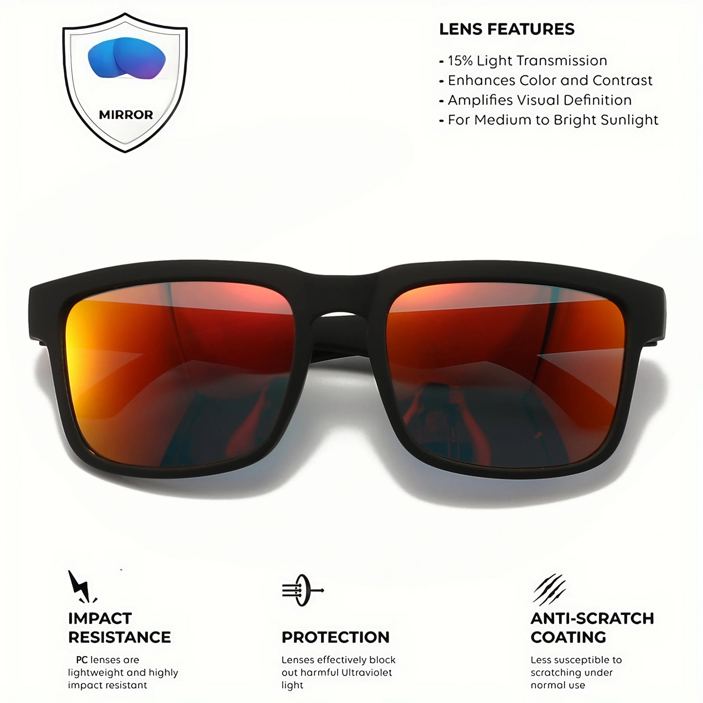 4PCS Square Sports Sunglasses with Designer Temple Pattern - UV400 for Men Women, Beach Vacation Beauty World Shop