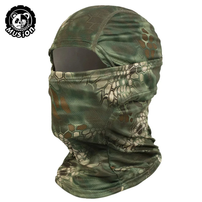 MusionTactical Balaclava Full Face Mask Quick-dryHiking Cycling Camping Hunting AirsoftHood Cap Bike Head Cover Summer Men Women Beauty World Shop