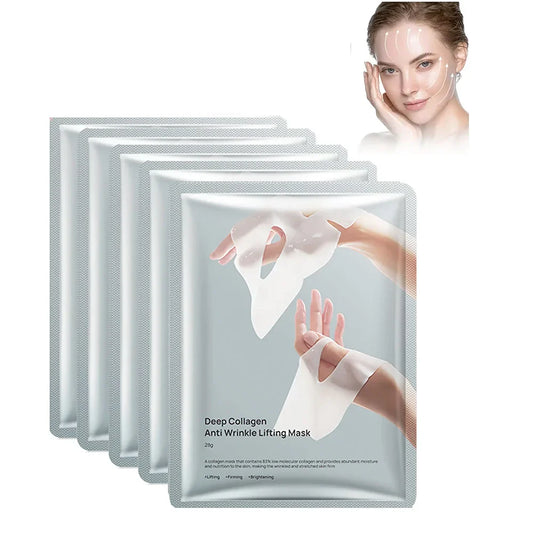 Deep Collagen Anti Wrinkle Lifting Mask Collagen Face Mask Overnight, Deep Collagen Mask for Lifting Firming Moisturizing(5Pack) Beauty Trend Shop