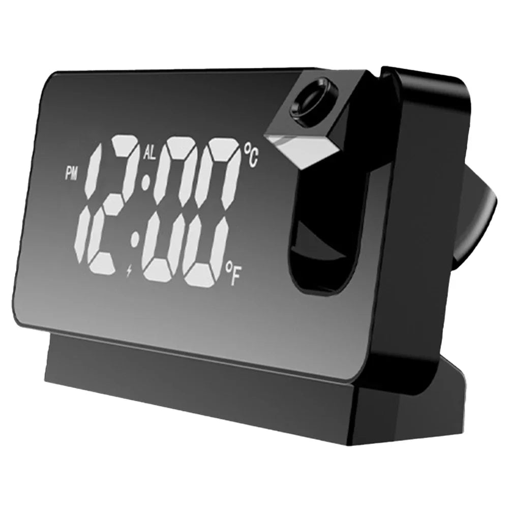 Advanced Digital Alarm Clock with 180 Degree Ceiling Projector and LED Display Perfect for Bedroom and Office Use Beauty World Shop