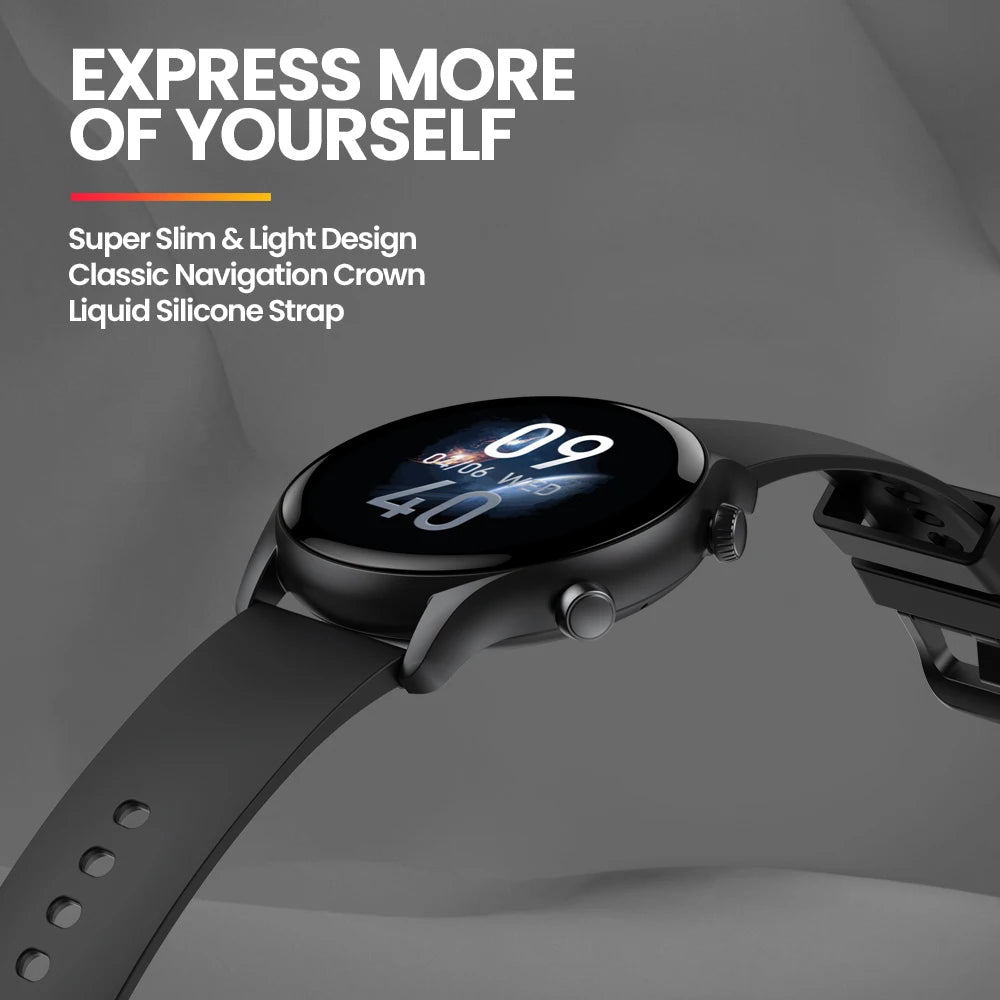 New Zeblaze Btalk 3 Plus Voice Calling Smart Watch 1.39'' Large HD Color Display Fitness Tracking Smartwatch for Men and Ladies Beauty World Shop