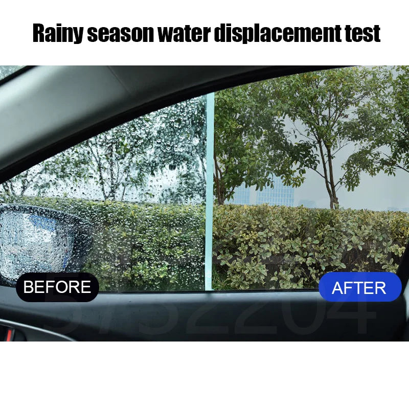 Car Glass Anti-rain Water Spray Repellent Nano Coating Hydrophobic Waterproof Agent Oil Film Removing  Auto Glass Film Agent Beauty World Shop