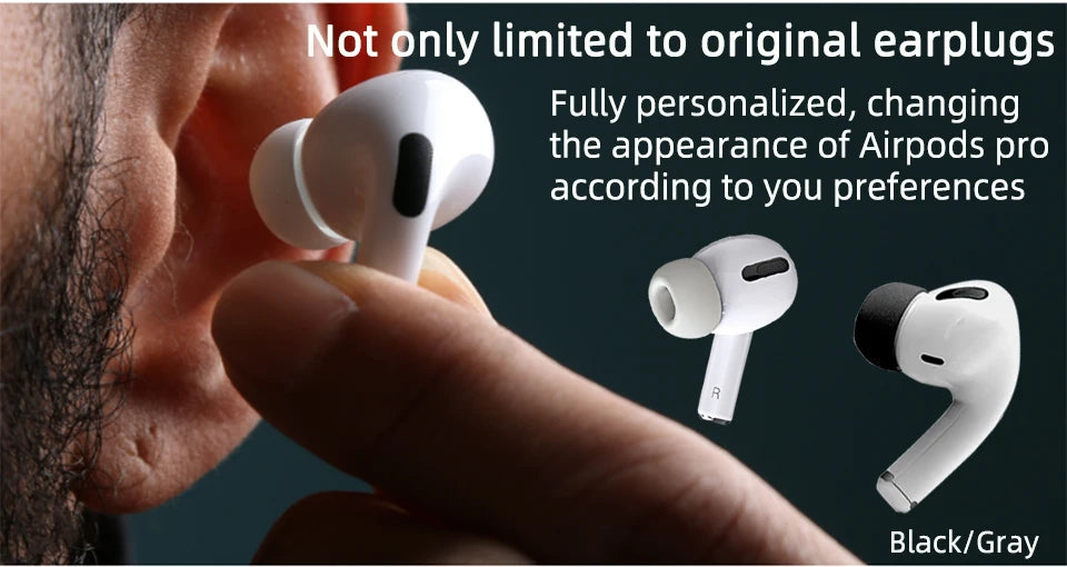 For Airpods Pro 2 Memory Foam Tips Eartips Cover S M L Size For Apple Air Pod Pods Pro 1 Ear Tips Anti Noise Ear Plugs Earbud