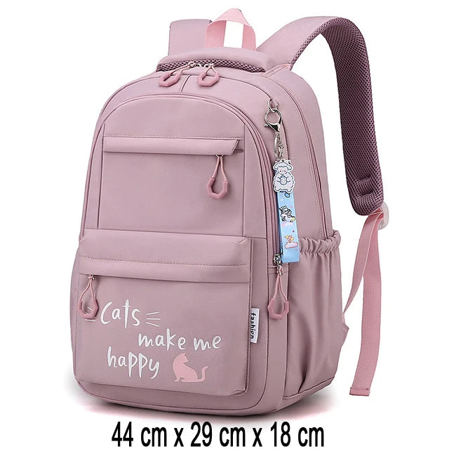 Girl School Bag Backpack Back Pack For Teenager Women Children Female Pink Schoolbag Primary High Bagpack Class Teens Child Kids Beauty World Shop