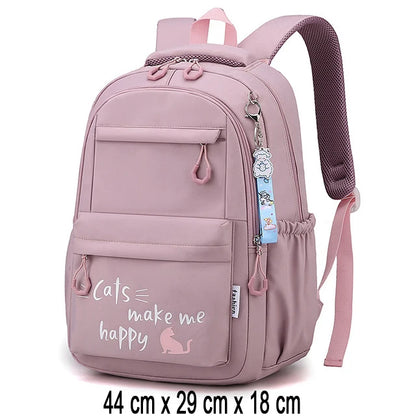 Girl School Bag Backpack Back Pack For Teenager Women Children Female Pink Schoolbag Primary High Bagpack Class Teens Child Kids Beauty World Shop