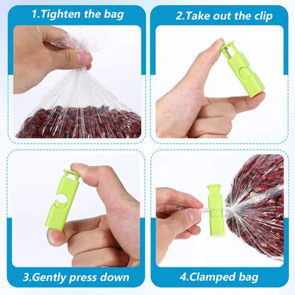 Reusable Food Bag Clips (4-Pack) for Sealing Snacks, Chips & Dry Goods to Lock in Freshness Beauty World Shop