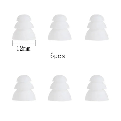Three layers Silicone In-Ear Earphone Headset Earbud Bud Tips Earbuds eartips Earplug 6pcs/3pair