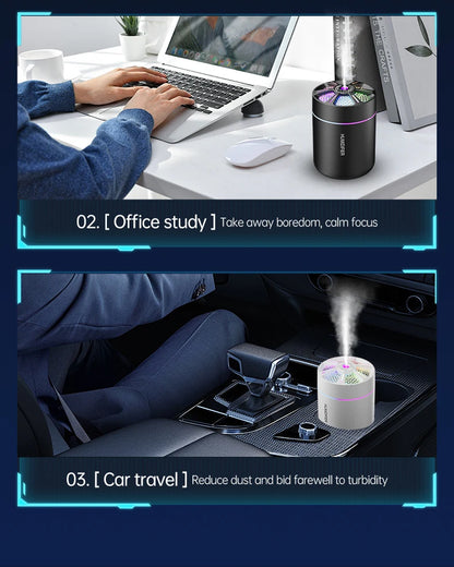 180ML mini air humidifier aromatherapy diffuser essential oil aromatherapy spray household bedroom car mounted mute humidifier Beauty World Shop