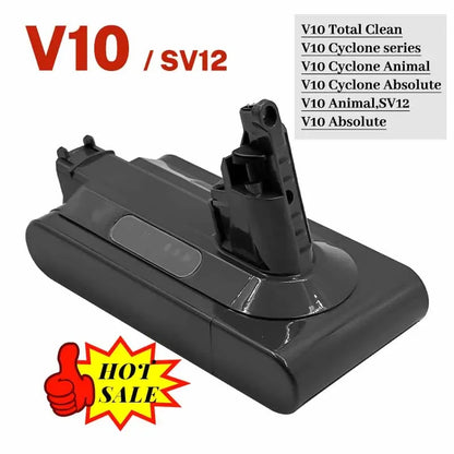 🔋For Dyson V10 12800mAh 25.2V Battery for Dyson SV12 Battery Absolute Animal Li-ion Vacuum Cleaner Rechargeable BATTERY SV12