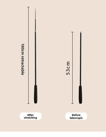 Extended telescopic cat stick Cat Toys 1.8m Scratch Resistant Pet Accessories Telescopic Fishing Rod with Feather for Active Cat