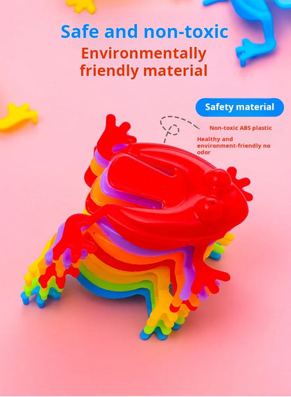 20pcs Bouncing Frog Nostalgic Toys For Children Kindergarten Educational Toy Jumping Frog Toy Christmas Gift Beauty Fashion