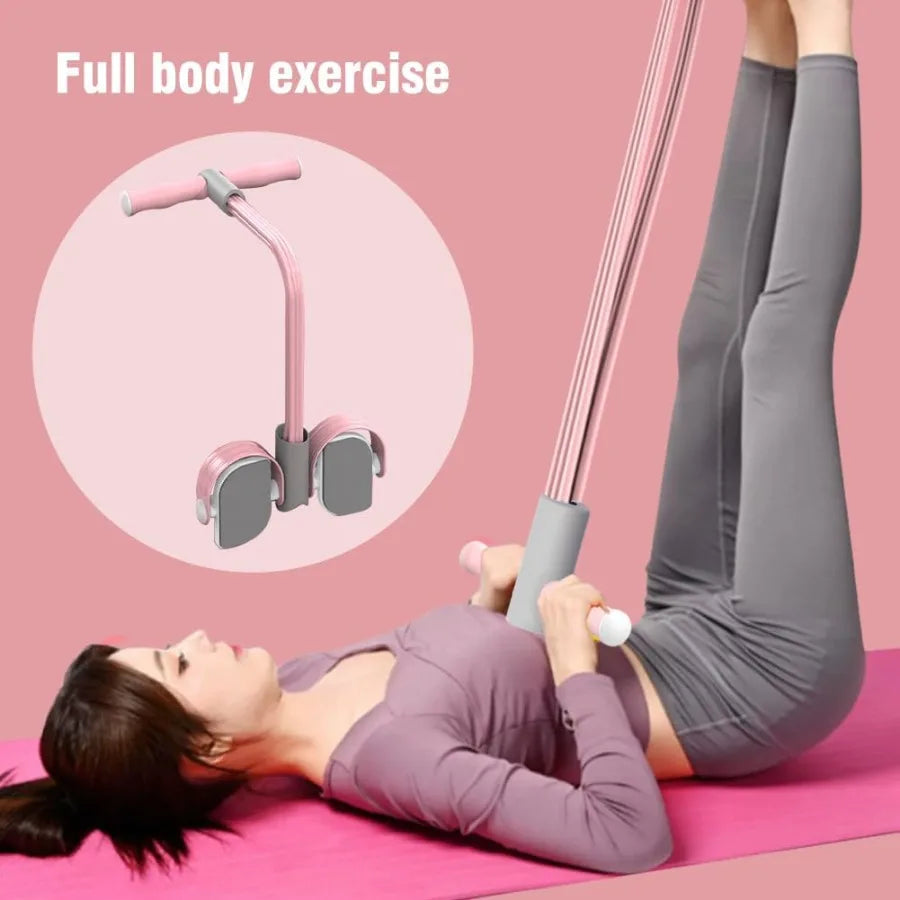 Multifunctional Pedal Puller Resistance Rope 6 Tube Tension Rope Pull Up Pilate Equipment Yoga Tension Rope Leg Trainer Workout Beauty World Shop