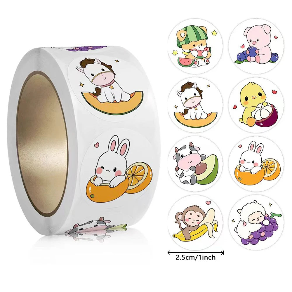 100-500pcs Cartoon Animal Stickers Teacher Reward Stickers for Kids, Party Decoration Sticker for School Classroom Home Beauty World Shop