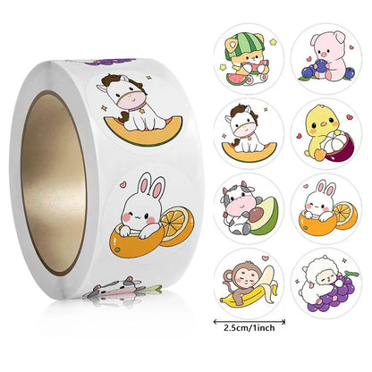 100-500pcs Cartoon Animal Stickers Teacher Reward Stickers for Kids, Party Decoration Sticker for School Classroom Home Beauty World Shop