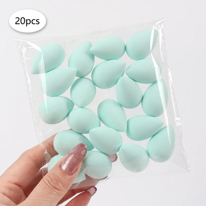 20 件装 Mini Finger Puff Beauty Cosmetic Foundation Cosmetic Sponge Makeup Blender Suitable for Cream & Powder Concealer Beauty World Shop