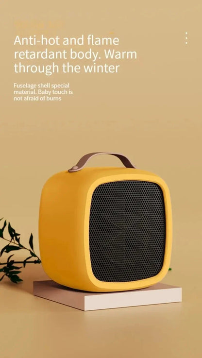 Portable Electric Heater Small Space 500W Fast Heating Lightweight Desktop Warm Air Heater Indoor Office Warmer Fan