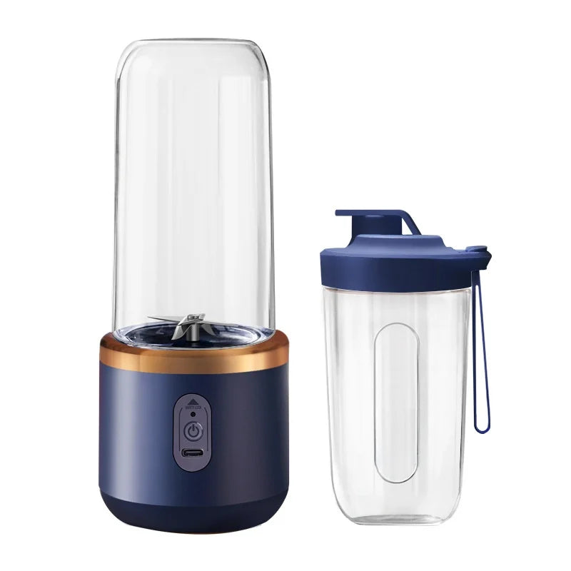 Double Cup Portable Blender USB Juicer Fruit Mixer for Smoothies Milkshakes and Juices Compact Food Processor Orange Juicer Beauty World Shop