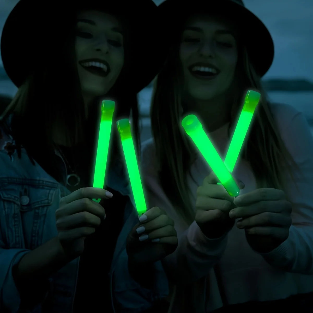 6inch Green Glow Sticks - Super Bright 12-Hour Long-Lasting Camping & Emergency Party Glow Sticks Beauty World Shop