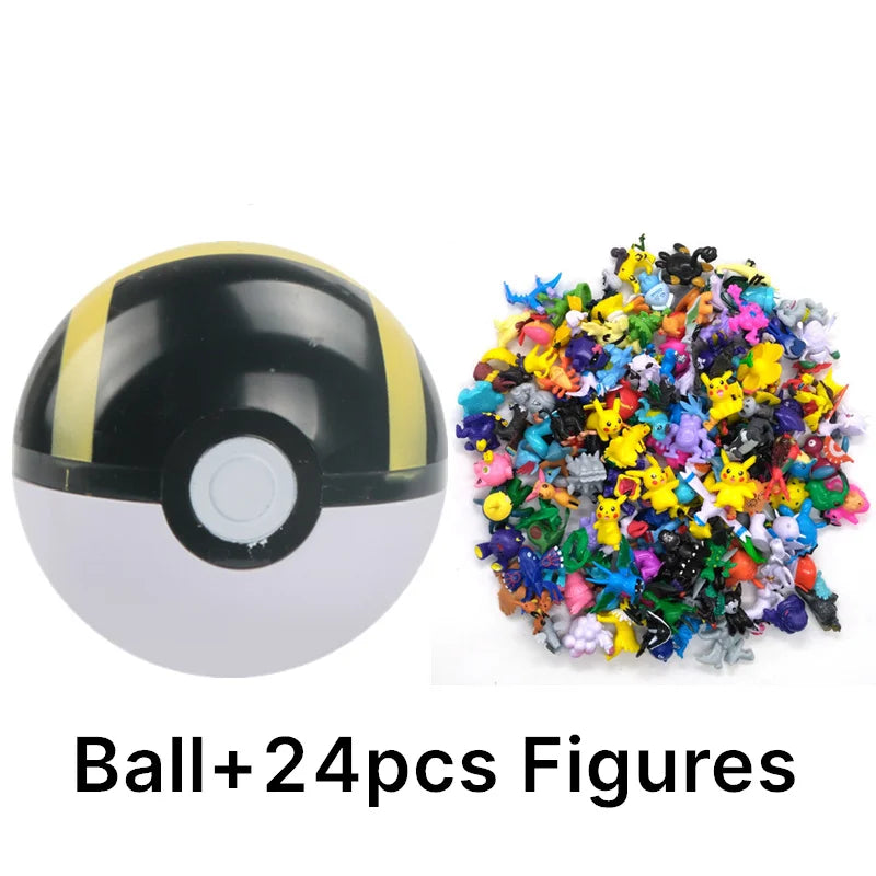 аниме фигурки Toys 7Cm Elf Ball 2-3cm Anime Action PokeBall Figures Monster Toy Model Dolls Children Christmas Gift Beauty World Shop