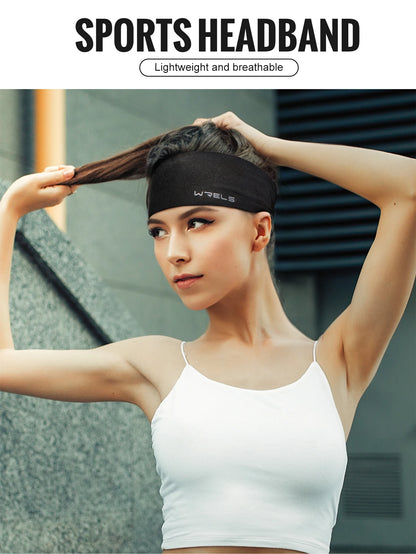 WRELS Sports Headbands Moisture Wicking Sweatbands for Running Breathable Headbands Elastic Non Slip Hairband for Women and Men Beauty World Shop