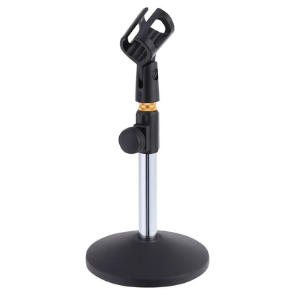 Portable Mic Stand Professional Pedestal Feet Adjustable Desk Holder Bracket Speech Live Fixing Frame Microphone Bracket Beauty World Shop