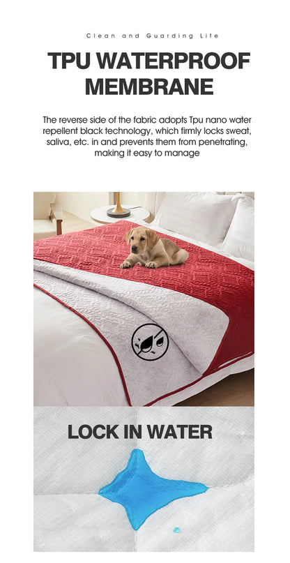 1pc Waterproof Pet Bed Cover, Bed and Sofa Protection Mat, Suitable for Dogs and Cats, Protector for Mattress or Furniture Beauty World Shop