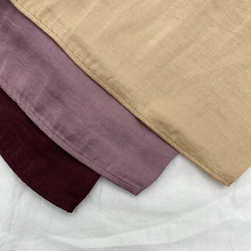 Premium Velvet Satin Chiffon Hijab Scarf Women Luxury Soft Plain Shawl For Women Muslim Hijabs Turban Femme Chic  Ramadan Beauty World Shop