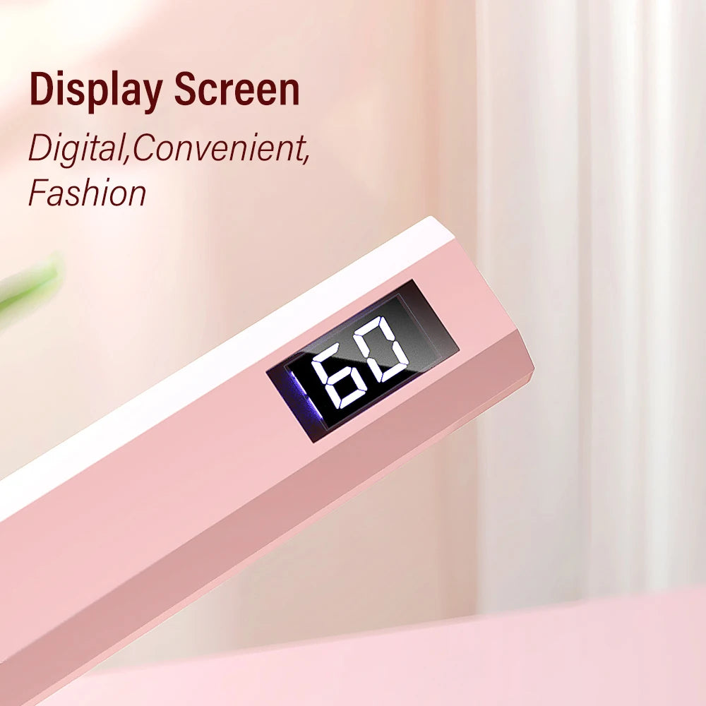 YIKOOLIN Convenient Handheld Nail Dryer Lamp UV/LED Nail Curing All Gel Polish Nail Art Tool Nail Art Convenient Nail Lamp Beauty World Shop
