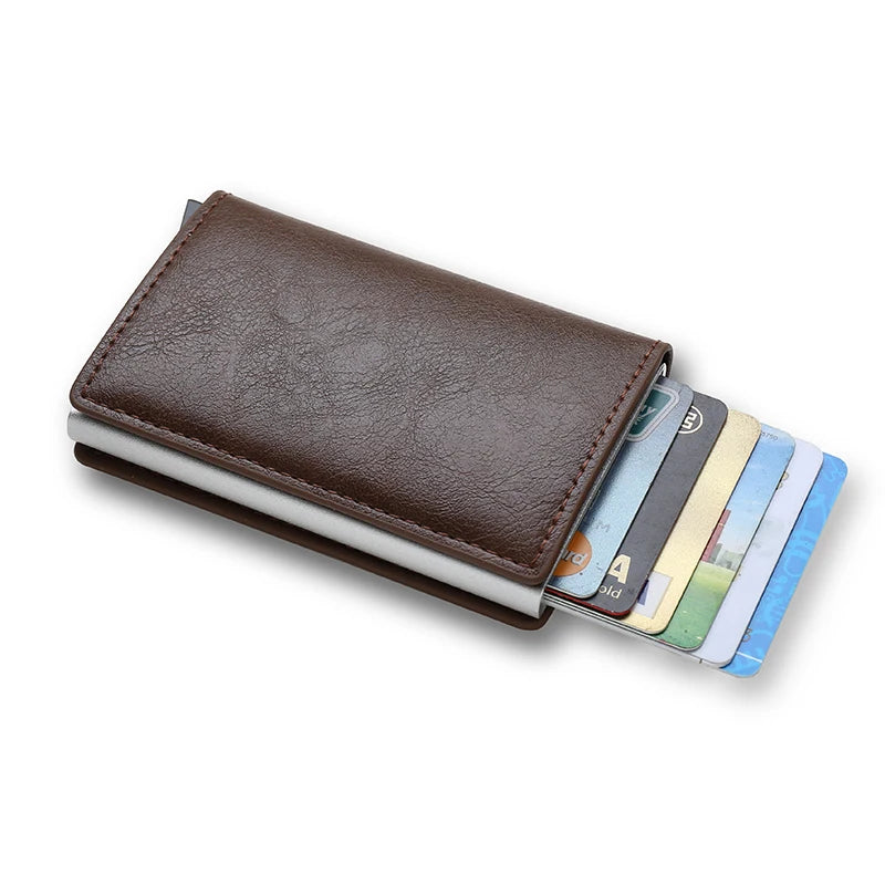 Anti Thief Rfid Credit Card Holder Smart Minimalist Wallet Pocket Men Women Slim Cardholder Bank Cash Creditcard Case Bag Purse Beauty World Shop