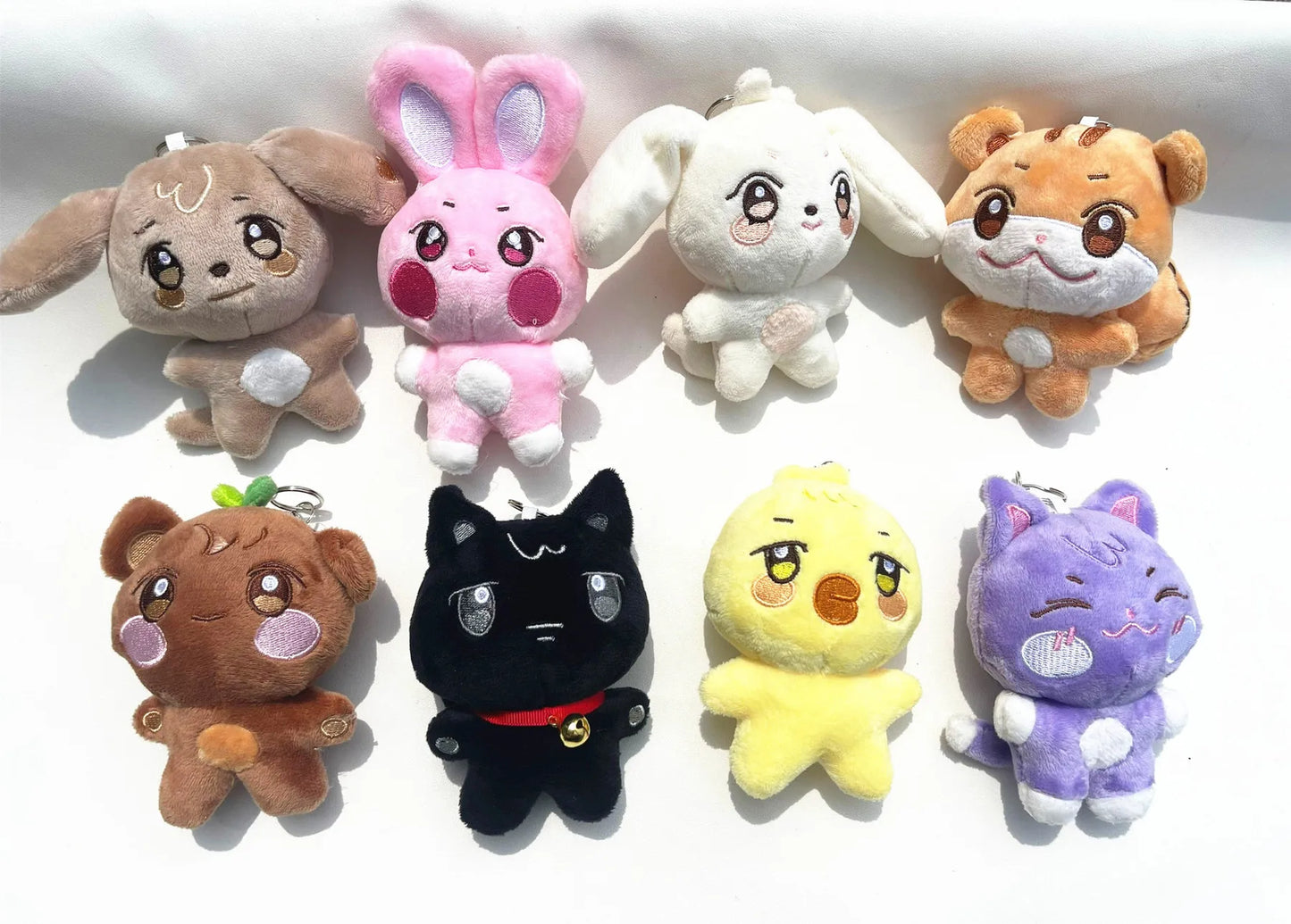 10CM Pop-up Store Doll Keychain ANITEEZ Cartoon Cute Plush Pendant Keyring Bag Accessories Kpop Yunho Yeosang Fans Gifts Beauty World Shop