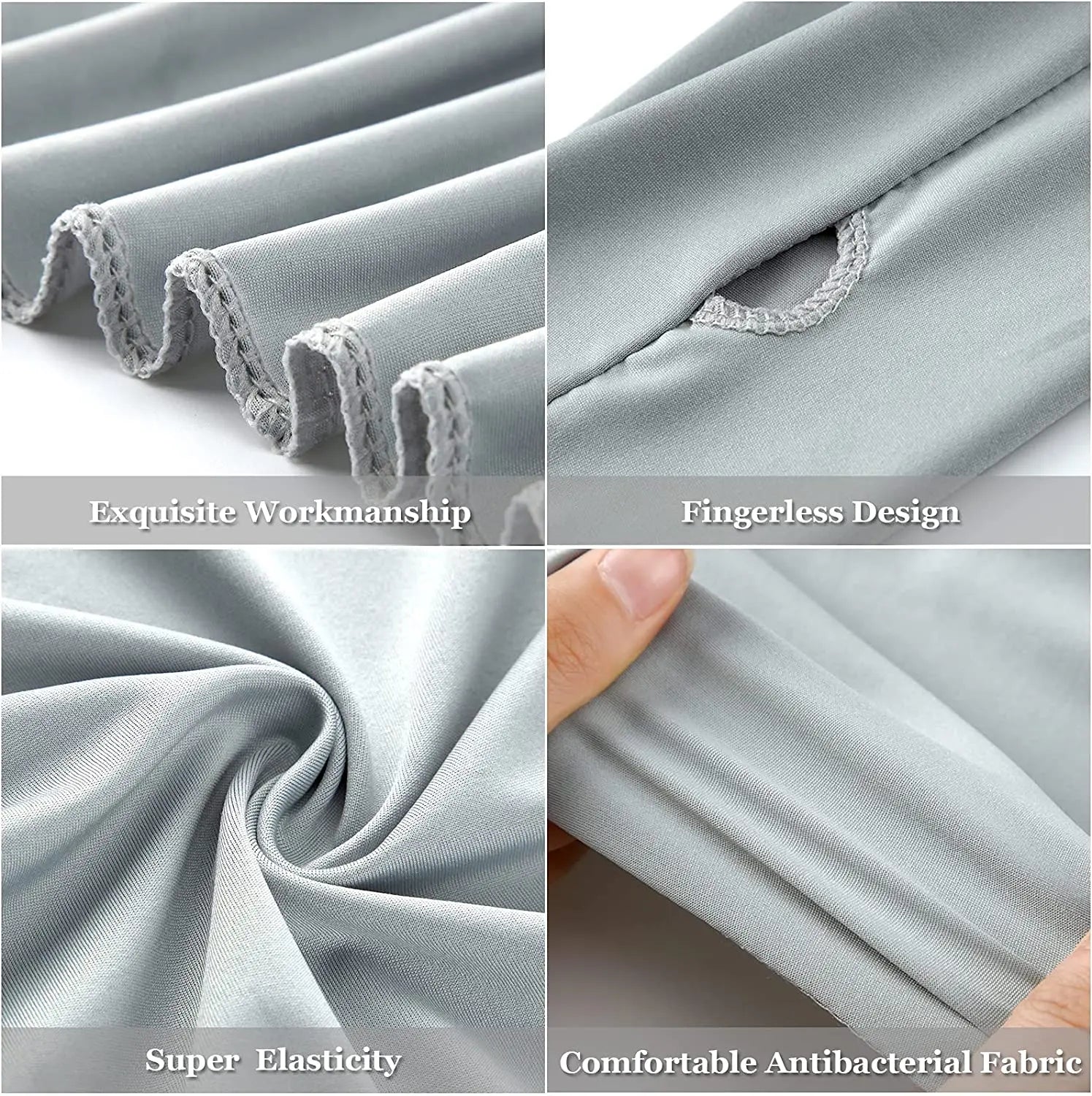 1Pair Cooling Shawl Arm Sleeves Sun Protection for Women Men with Finger Hole for Golfing, Driving, Riding, Fishing Beauty World Shop