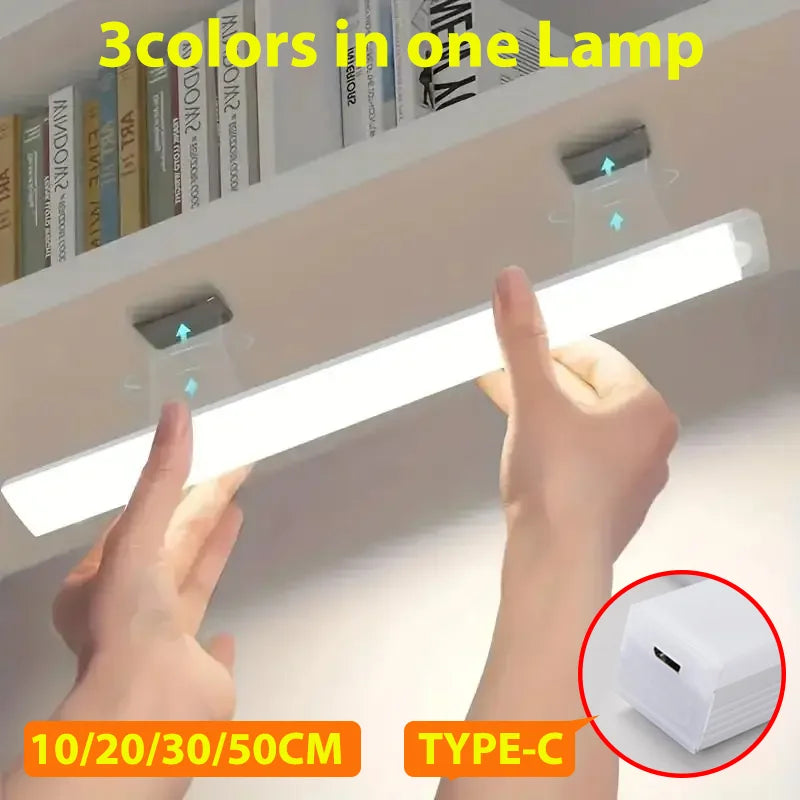 LED Motion Sensor Light Wireless LED Night Light Type C Rechargeable Light Cabinet Wardrobe Lamp Staircase Backlight For Kitchen Beauty World Shop