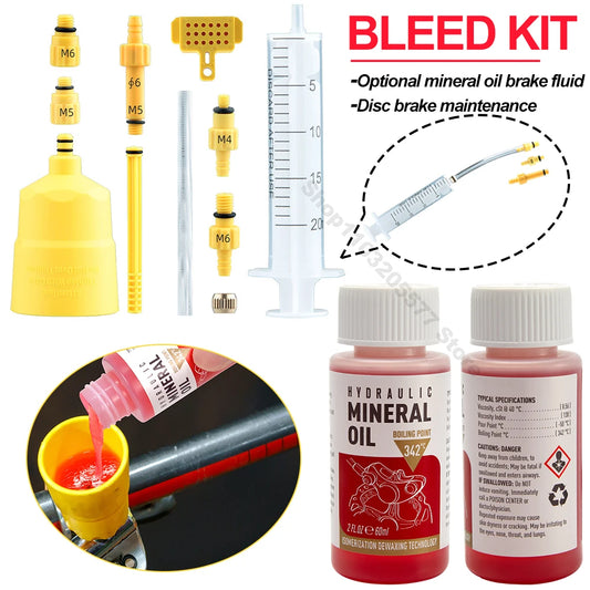 60～120ML Bicycle Brake Oil Bleed Kit Tools For SHIMANO,TEKTRO,Avid,Series MTB Road Bike Brake Repair Tool Beauty World Shop