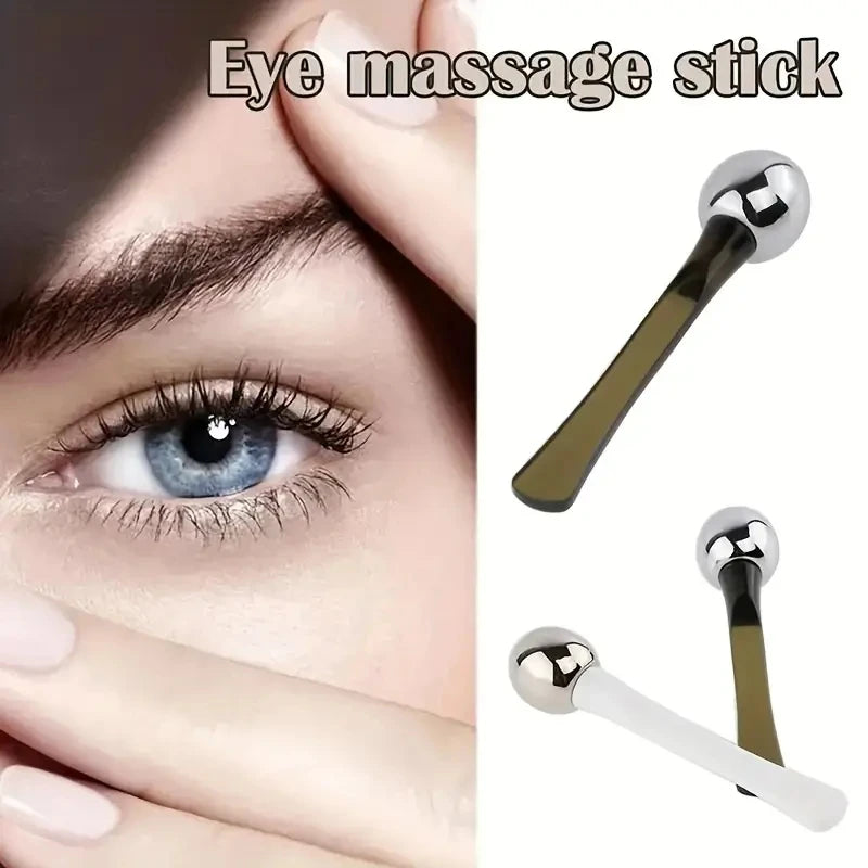 1pc Eye Roller Massage Stick Eye Cream Applicator Cosmetic Spatula Anti Wrinkle Facial Spoon Gold Alloy Face Thin Skin Care Tool Beauty World Shop
