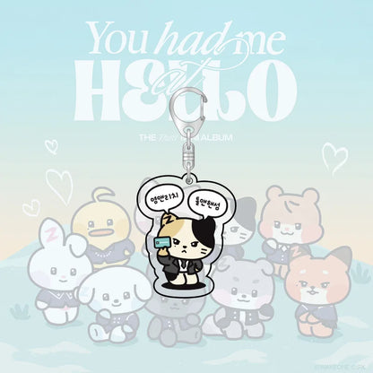 Kpop ZB1 Doll Keychain 12CM Zeroni Cartoon Cute Plush Doll Pendant Bag Accessories Key Ring ZhangHao HanBin Ricky Fans Gift Beauty World Shop