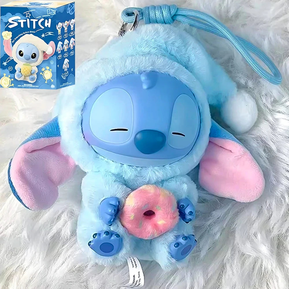 2025 HOT New Stitch Eat Some Thing Before Sleep Series Vinyl Blind Box Bag Pendant Cute Plush Doll Mystery Box Toy SurpriseGifts Beauty World Shop
