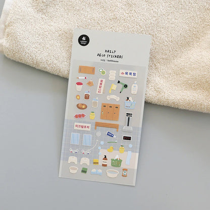 Korean Import Suatelier Travel Home Life Study Friend Stickers Scrapbooking Diy Journaling Diary Stationery Sticker School Gift Beauty World Shop