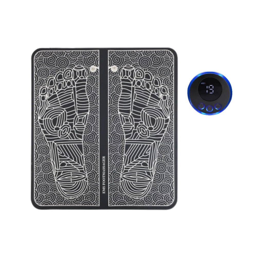 EMS Foot Massager Pad Relief Pain Relax Feet Acupoints Massage Electric Muscle Stimulation Improve Blood Circulation Relax Feet Beauty World Shop