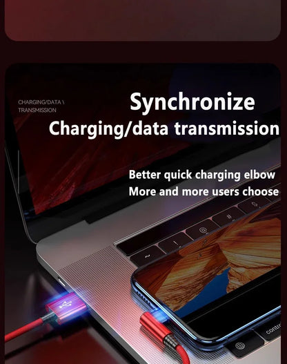90 Degree USB Cable For iPhone 14 13 12 11 Pro Max X XR 6s 7 8 Plus 2m 3m Lead Mobile Phone Fast Charging Cord Data Charger Wire Beauty World Shop