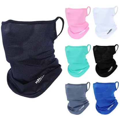 Ice Silk Full Face Mask Balaclava Summer Sun Protection Breathable UV Resistant Windproof for Cycling Hiking Outdoor Activities Beauty World Shop