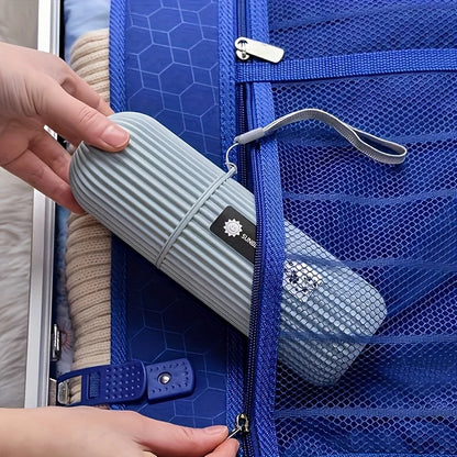 Travel Toothbrush Set: Portable case, rinse cup & toothpaste holder included. Alcohol-free, compact for easy on-the-go oral care Beauty World Shop
