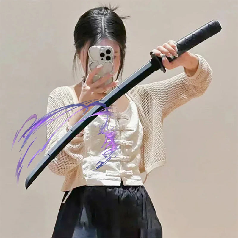 1/2/3PCS 3D Printed Gravity Straight Out Telescopic Samurai Stress Relief Toy Stretchable Cos Props Creative Folding Katana Gift Beauty World Shop