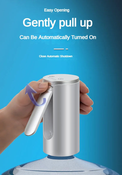 Electric Water Gallon Bottle Pump Automatic Water Dispenser Pump 19 Liters Foldable Desktop Water Bottle Pump USB Rechargeable Beauty World Shop