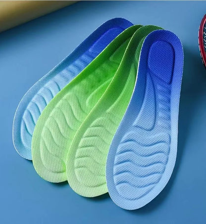 4D Cloud Technology Sports Insoles for Shoes PU Sole Soft Breathable Shock Absorption Cushion Running Orthopedic Care Insoles Beauty World Shop