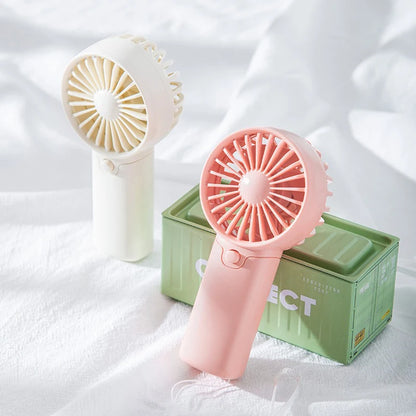 2025 Cute Mini Fan Portable Handheld Fan Lightweight Handy Fan Pocket Size Low Noise Small Electric Fan Student Gift Outdoor Fan Beauty World Shop