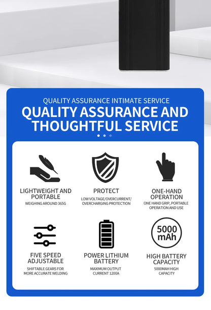 Handheld Battery Spot Welding Machine Portable 18650 Lithium Battery Nickel Sheet Nickel Strip Welding Aluminum Welding Head Beauty World Shop