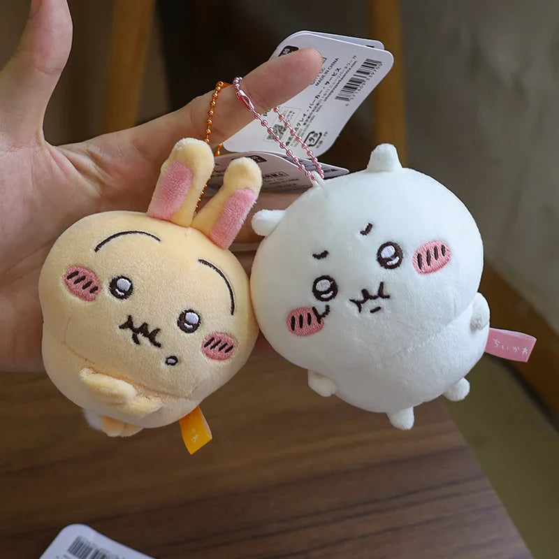 NEW 11CM Kawaii Chikawas Hachiware Usagi Angry Pun Series Plush Keychain Pendant Soft Stuffed Cartoon Plush Doll Toy Bag Pendant Beauty World Shop