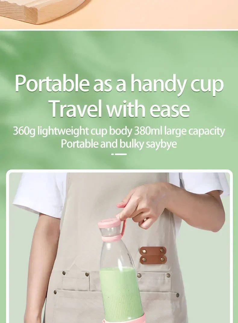 Electric Juicer Cup 6 Blades Blender Milkshake Machine USB Portable Fruit Milk Mixing Tool Mini Fresh Juice Blender Beauty World Shop