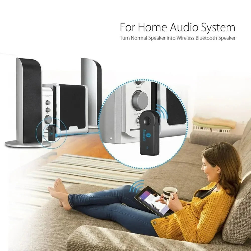 Wireless Bluetooth AUX Car Bluetooth 5.0 Receiver,3.5mm Socket Adapter,Audio Converter Mobile Phone Hands-Free Stereo Beauty Fashion